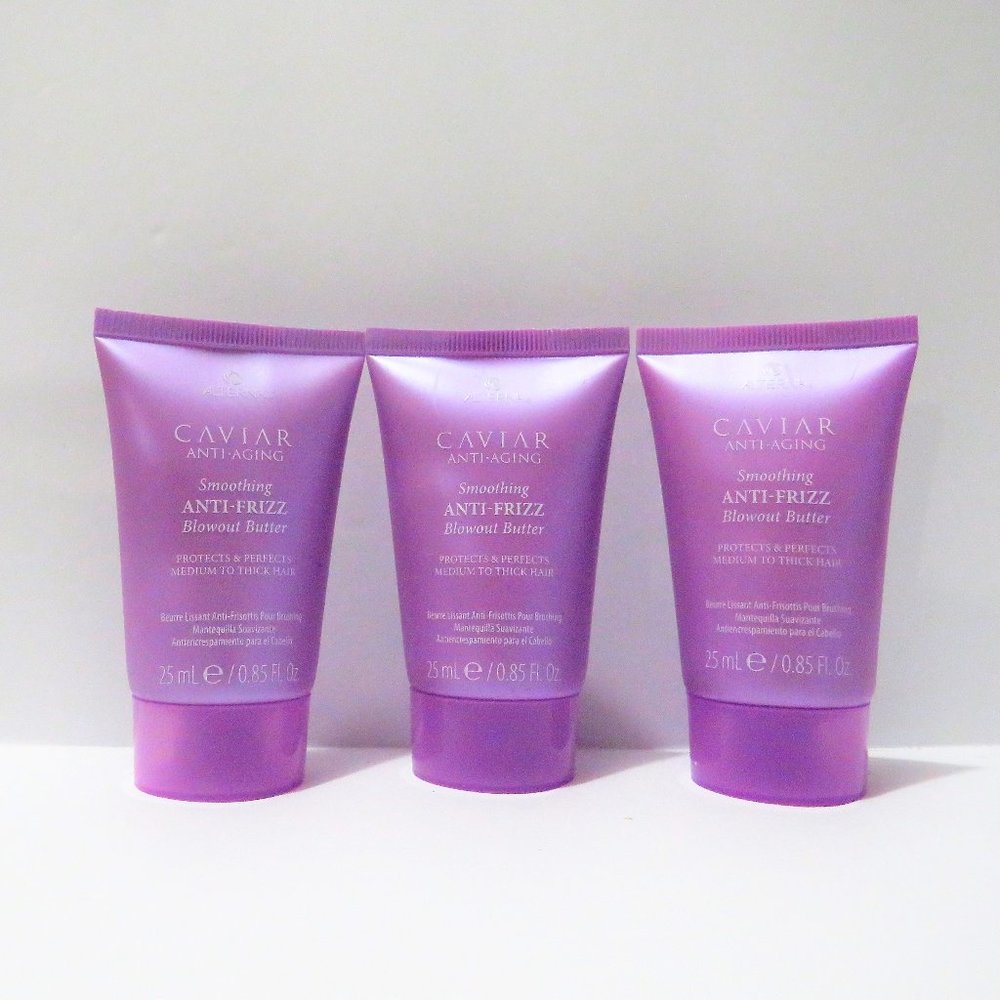 ALTERNA CAVIAR ANTI-AGINGSMOOTHING ANTI-FRIZZ BLOWOUT BUTTER 0.85 OZ 2 PC LOT